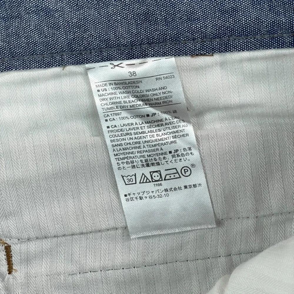 Banana Republic Emerson Chino Shorts in Brown Neutral Print Men 38 Casual Preppy